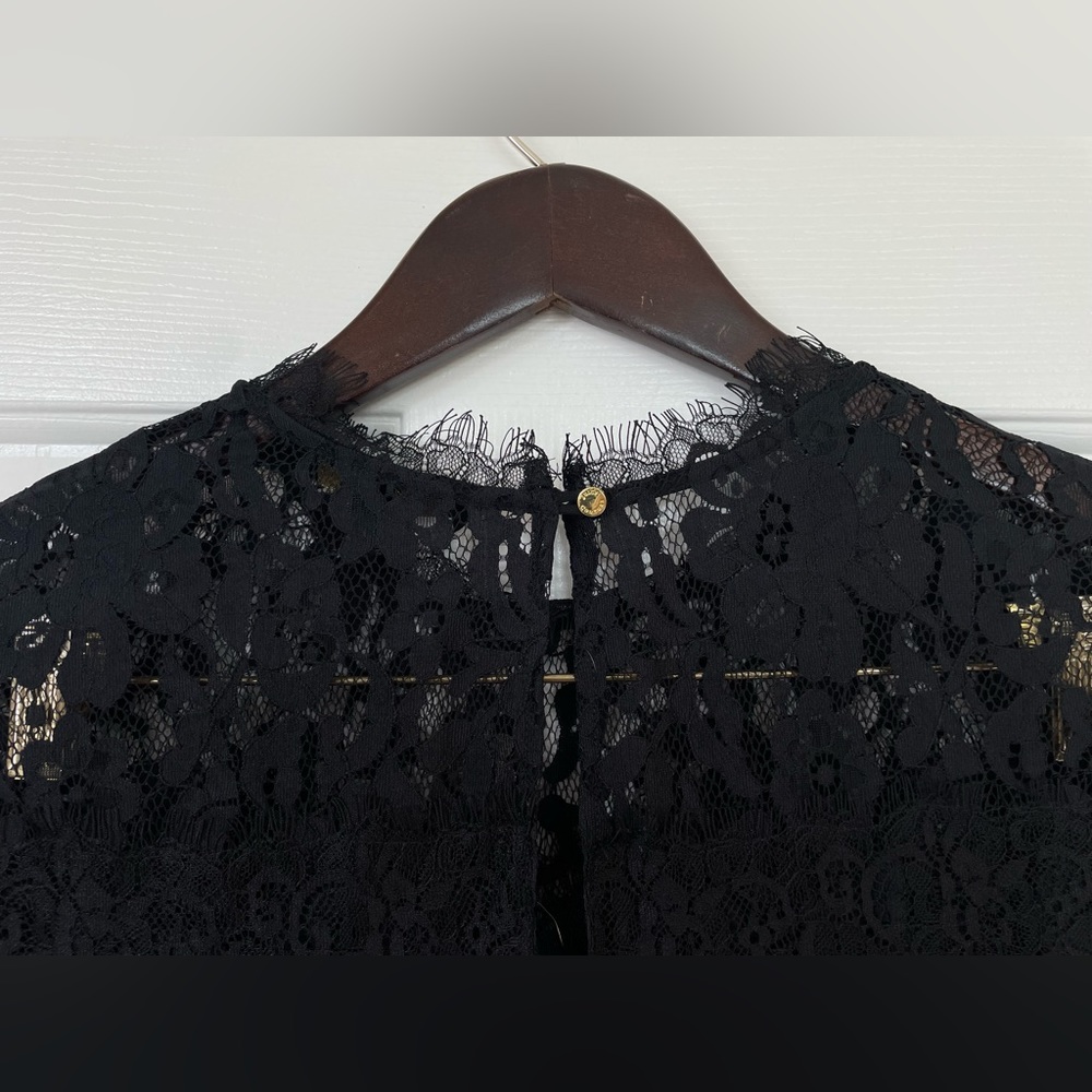 Juicy Couture Black‎ Label Medium Babydoll Lace Flare Lined Party Dress Women’s - Picture 7 of 14